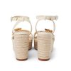 Clearance Aurore Wedge Espadrille Leather