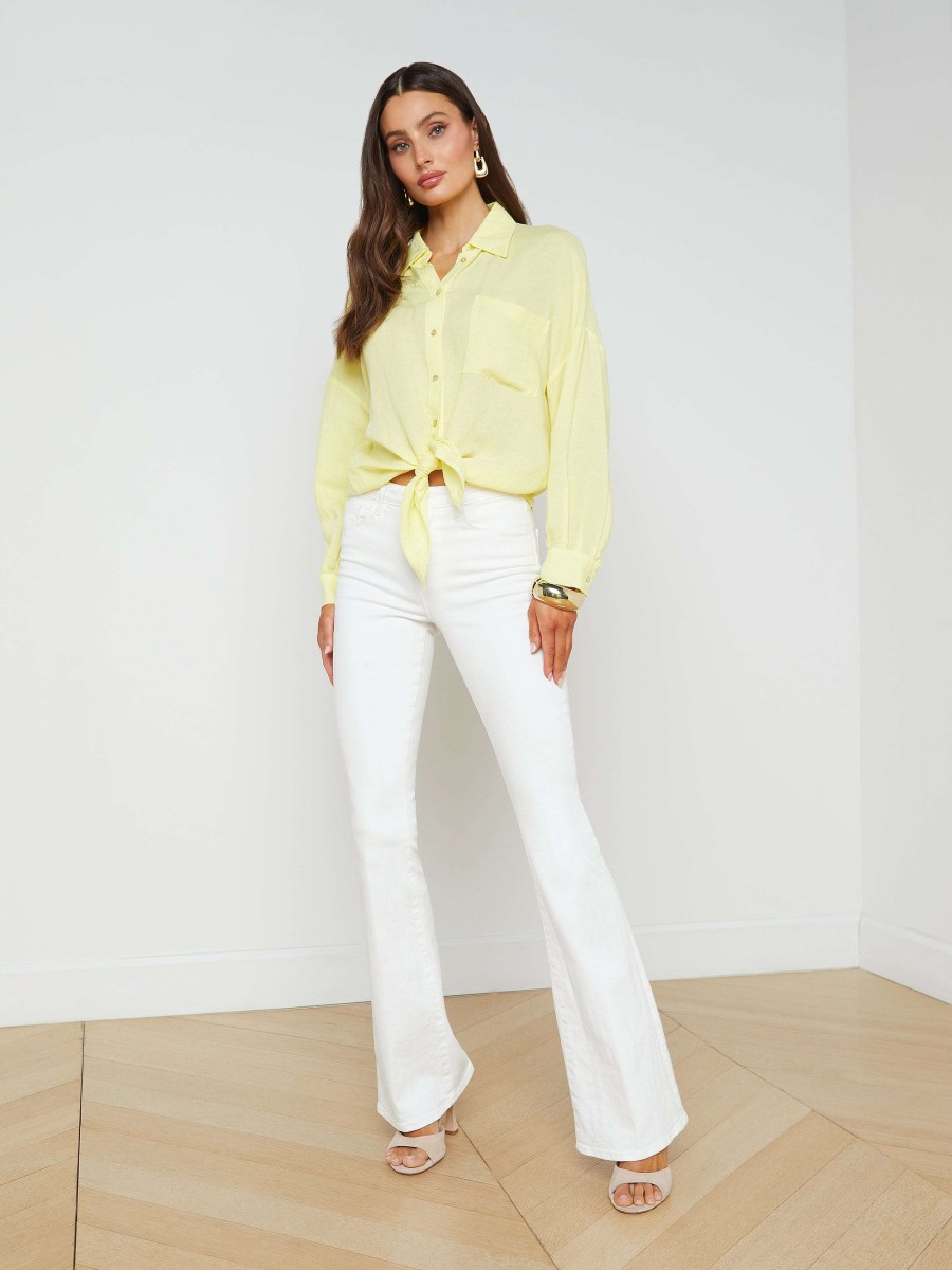 Online Talitha Linen-Blend Blouse Blouses & Tops