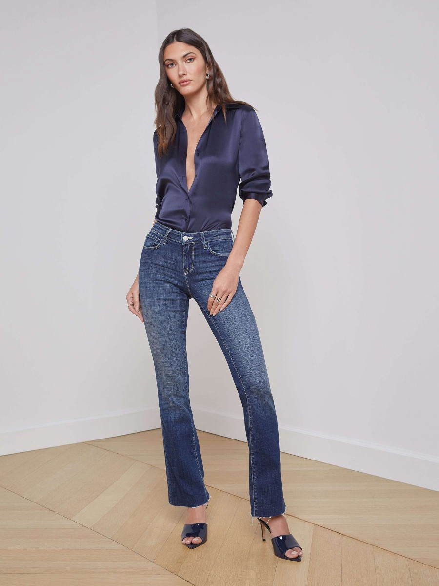 Wholesale Sneeki Low-Rise Straight-Leg Jean Straight