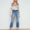 New Kendra Cropped Flare Jean Flare & Bootcut