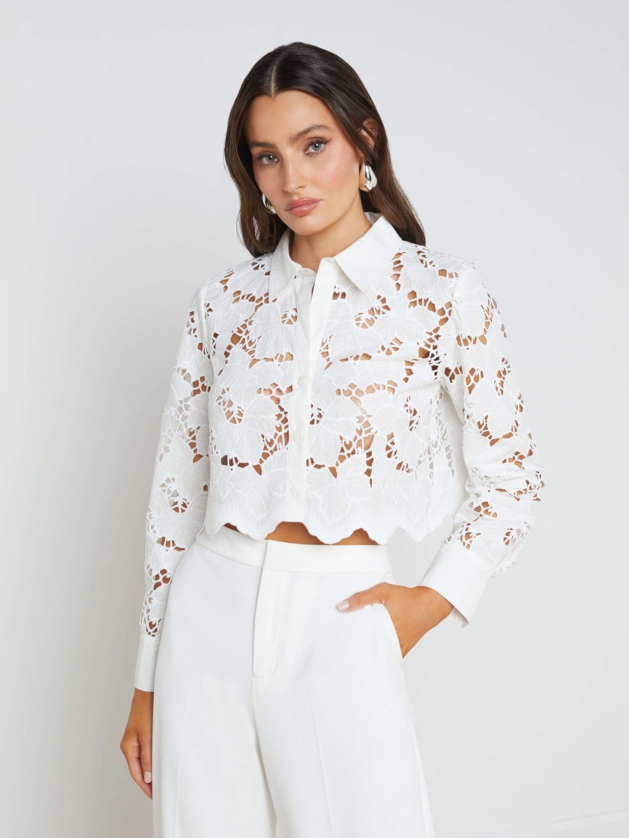 Wholesale Seychelle Lace Cropped Blouse Blouses & Tops