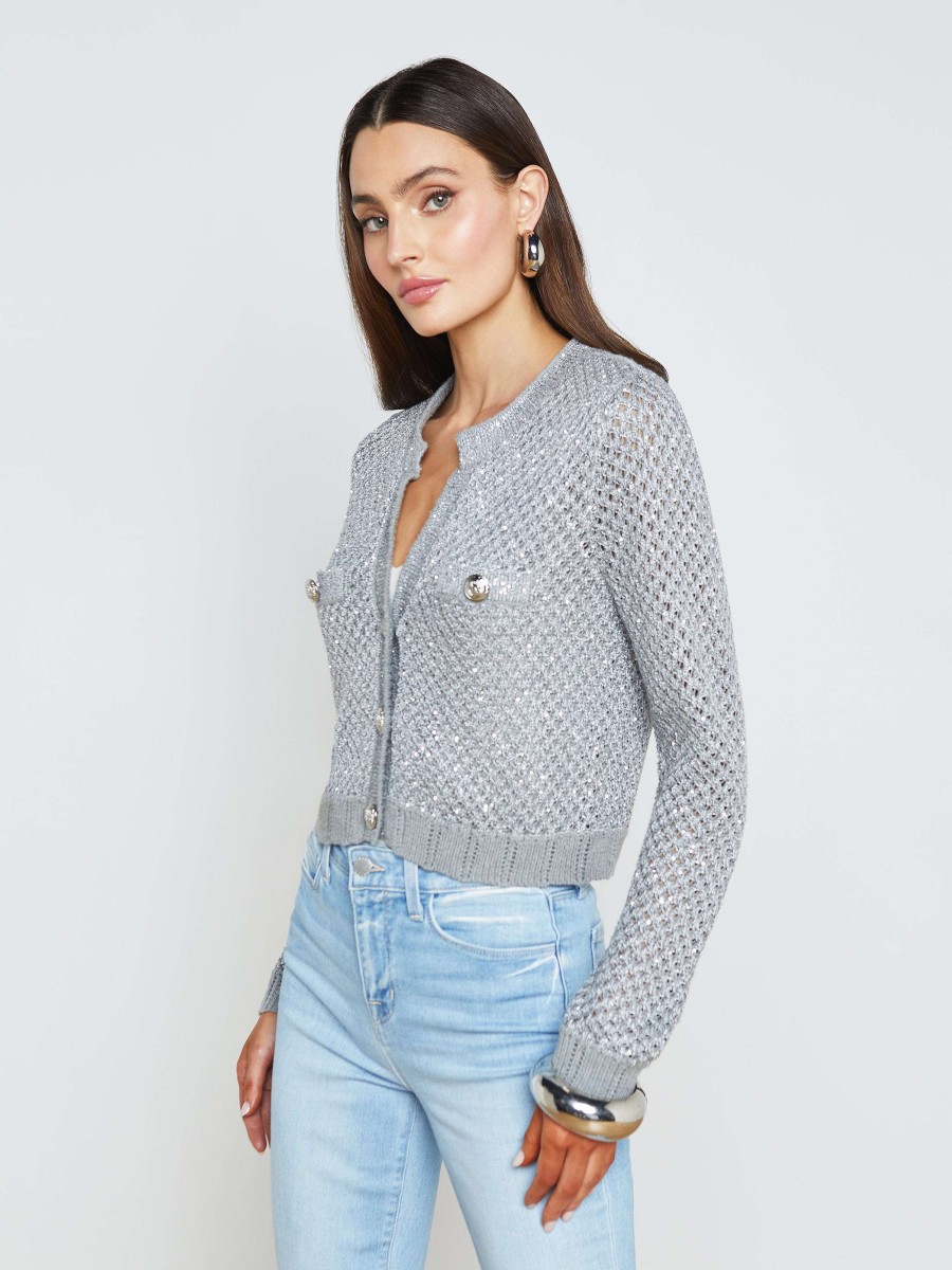 Best Blanca Sequinned Cardigan Knitwear