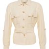 Hot Voyage Linen-Blend Safari Jacket Blazers & Jackets