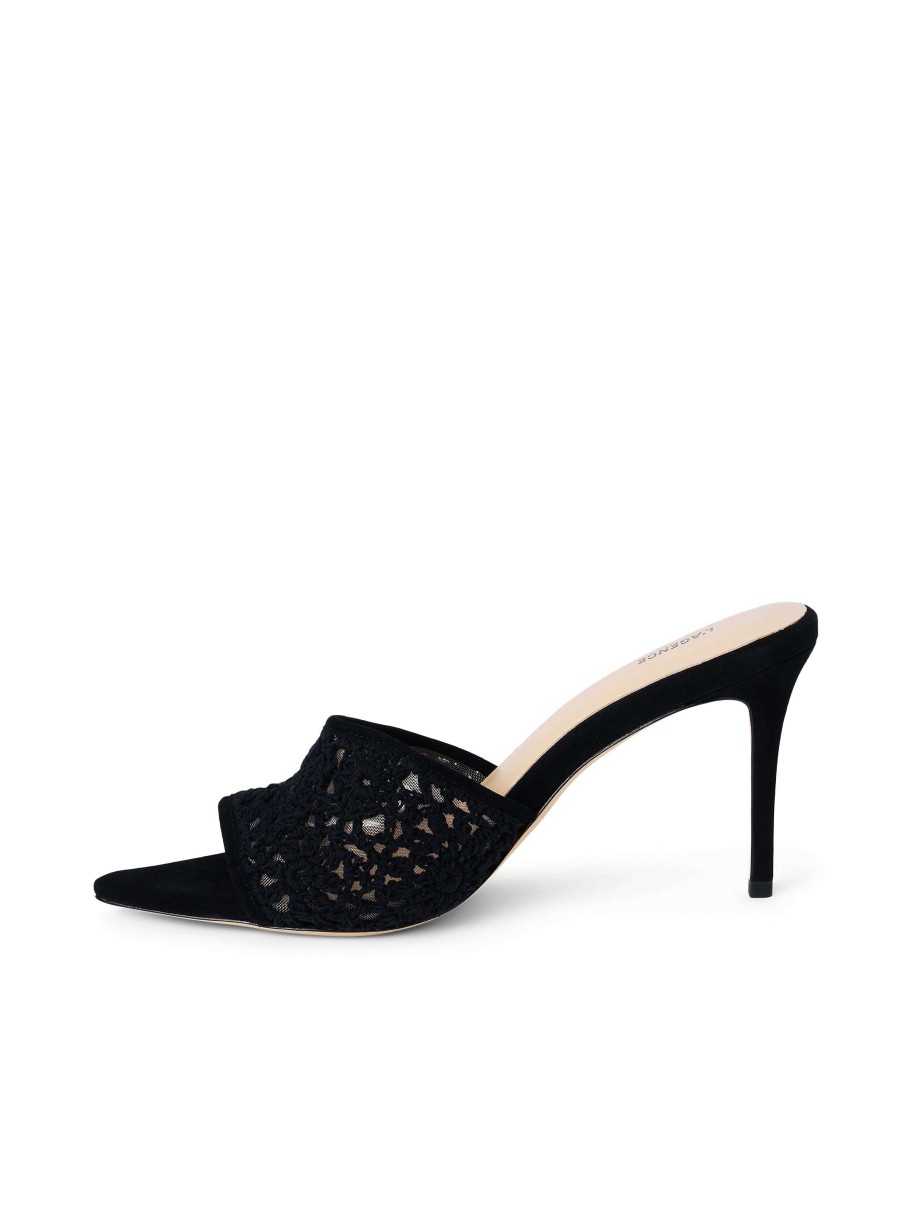 Online Armande Crochet Mule Heels & Pumps