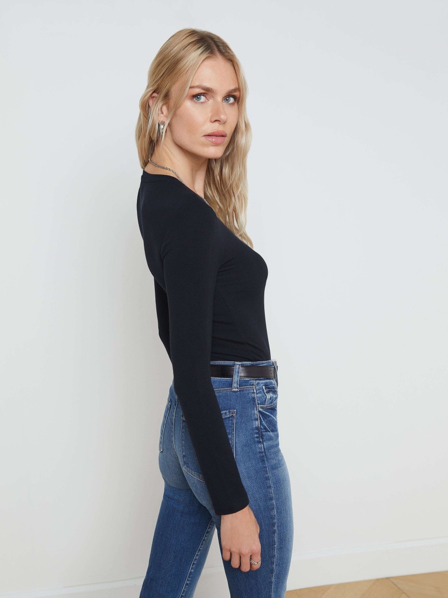 Online Tess Long Sleeve Tee Blouses & Tops