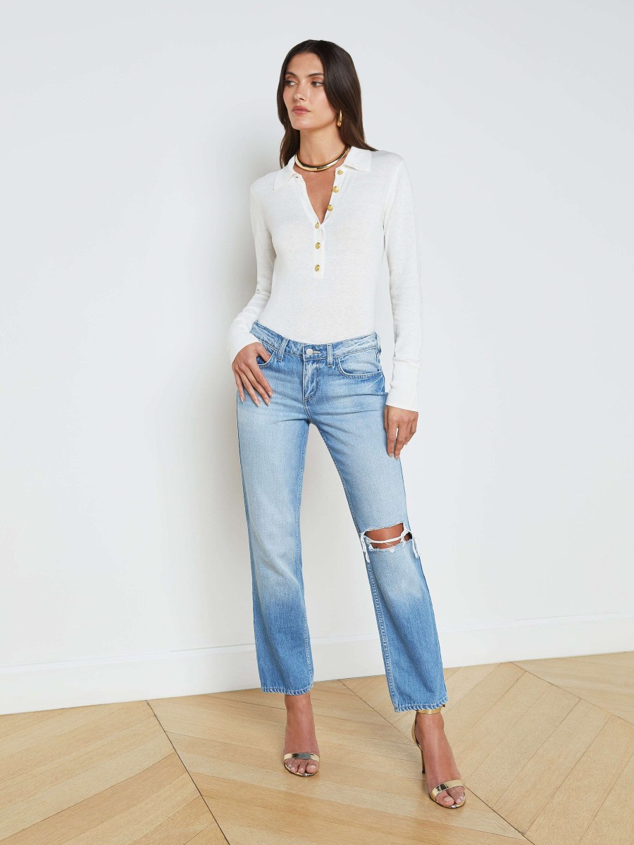 Online Nevia Slouchy Straight-Leg Jean Straight