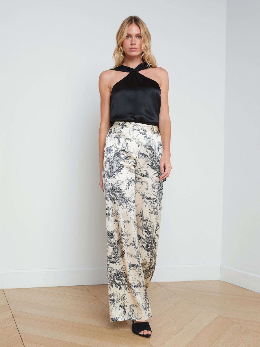 New Pilar Silk Wide-Leg Pant Pants, Shorts & Skirts