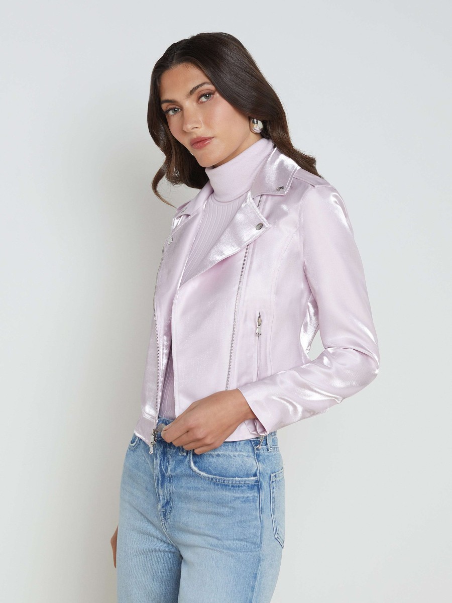 Best Satin-Organza Biker Jacket Blazers & Jackets