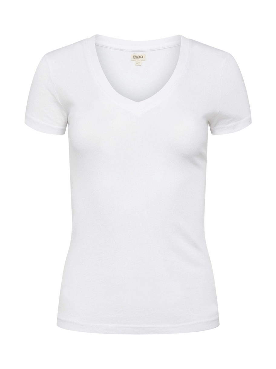 Clearance Becca Cotton V-Neck Tee Tees