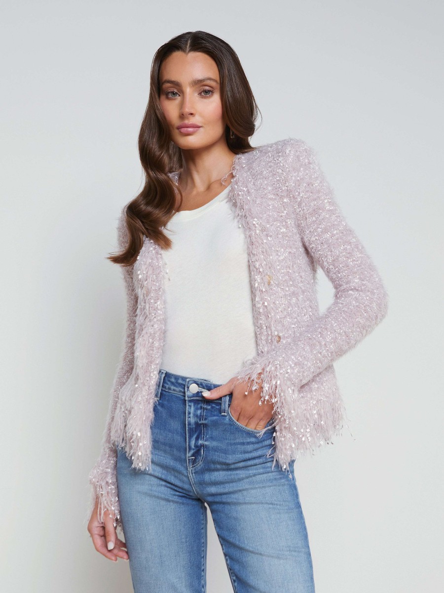 Best Azure Fringe Cardigan Blazer Blazers & Jackets