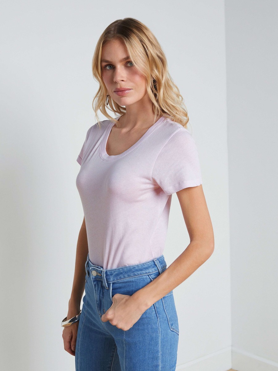 Wholesale Cory Cotton Scoopneck Tee Tees