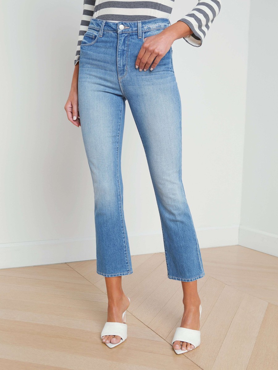 Hot Mira Cropped Micro Boot Jean Flare & Bootcut