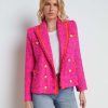 Wholesale Alectra Textured Tweed Jacket Blazers & Jackets