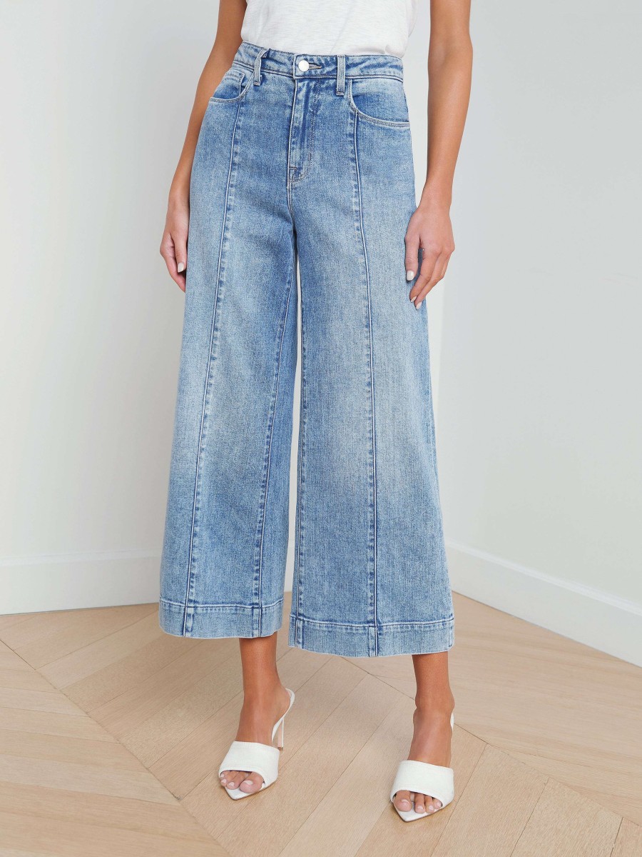 Clearance Houston Center Seam Wide-Leg Jean Flare & Bootcut