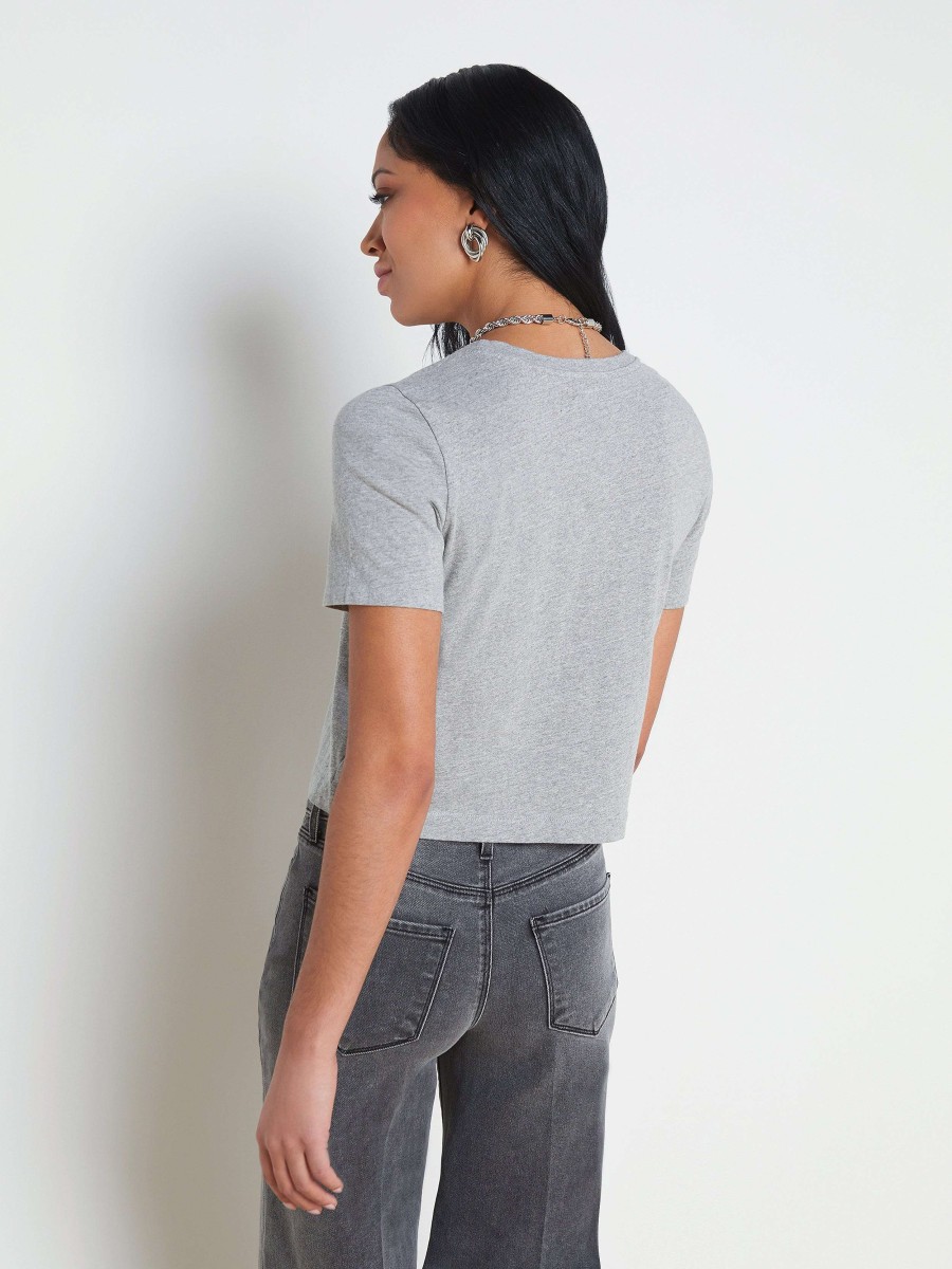 Hot Donna Cotton Cropped Tee Tees