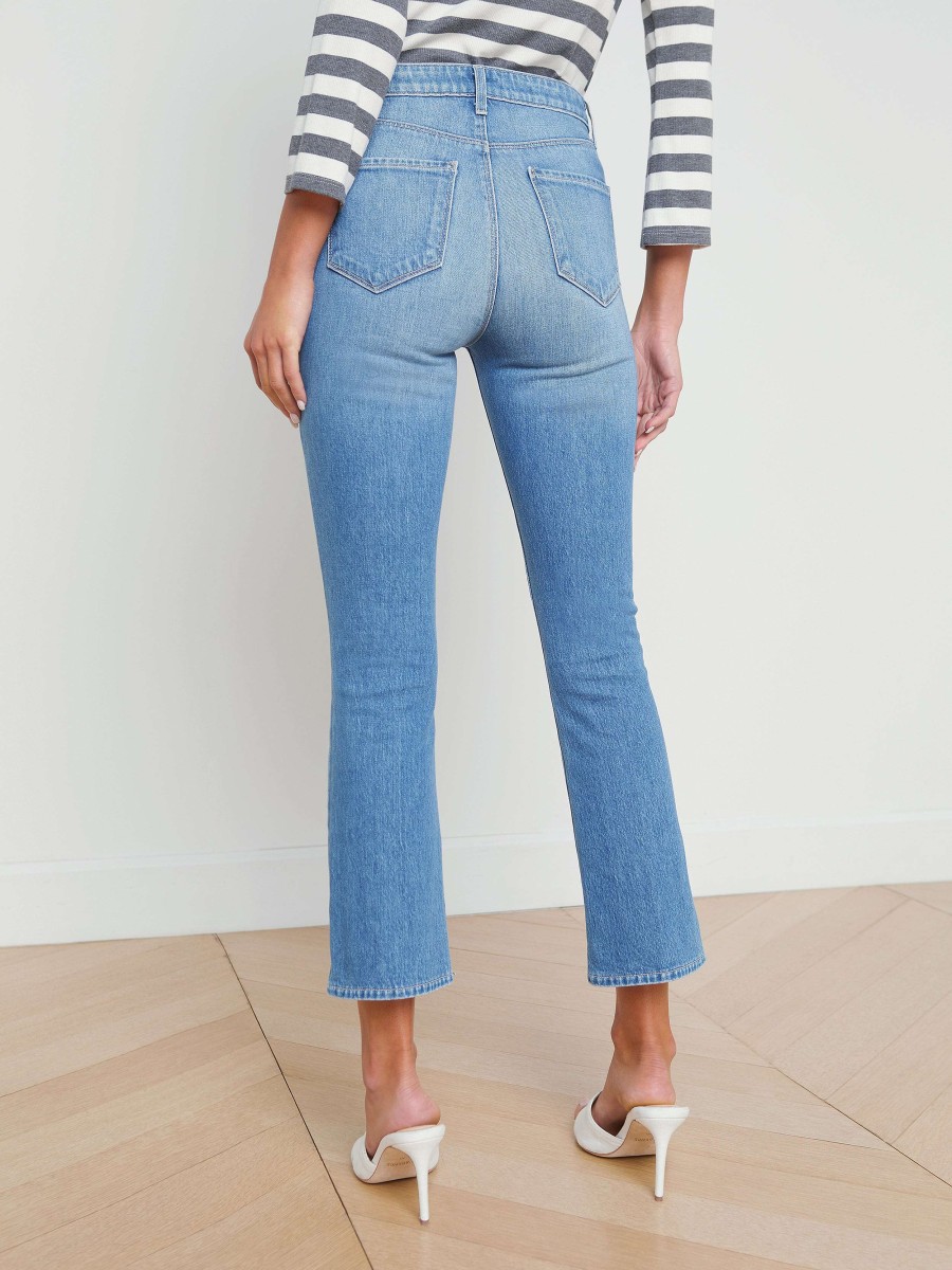 Hot Mira Cropped Micro Boot Jean Flare & Bootcut