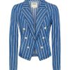 Hot Wayne Striped Denim Blazer Blazers & Jackets