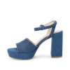 Best Andree Denim Platform Sandal Heels & Pumps