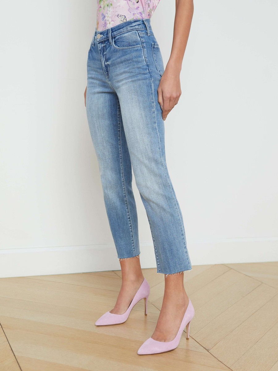 Online Sada Slim-Leg Cropped Jean Straight