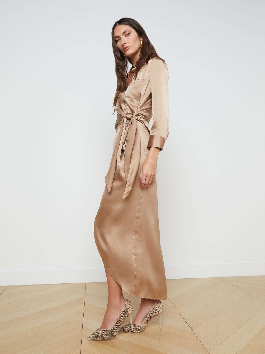 Online Kadi Silk Wrap Dress Dresses & Jumpsuits