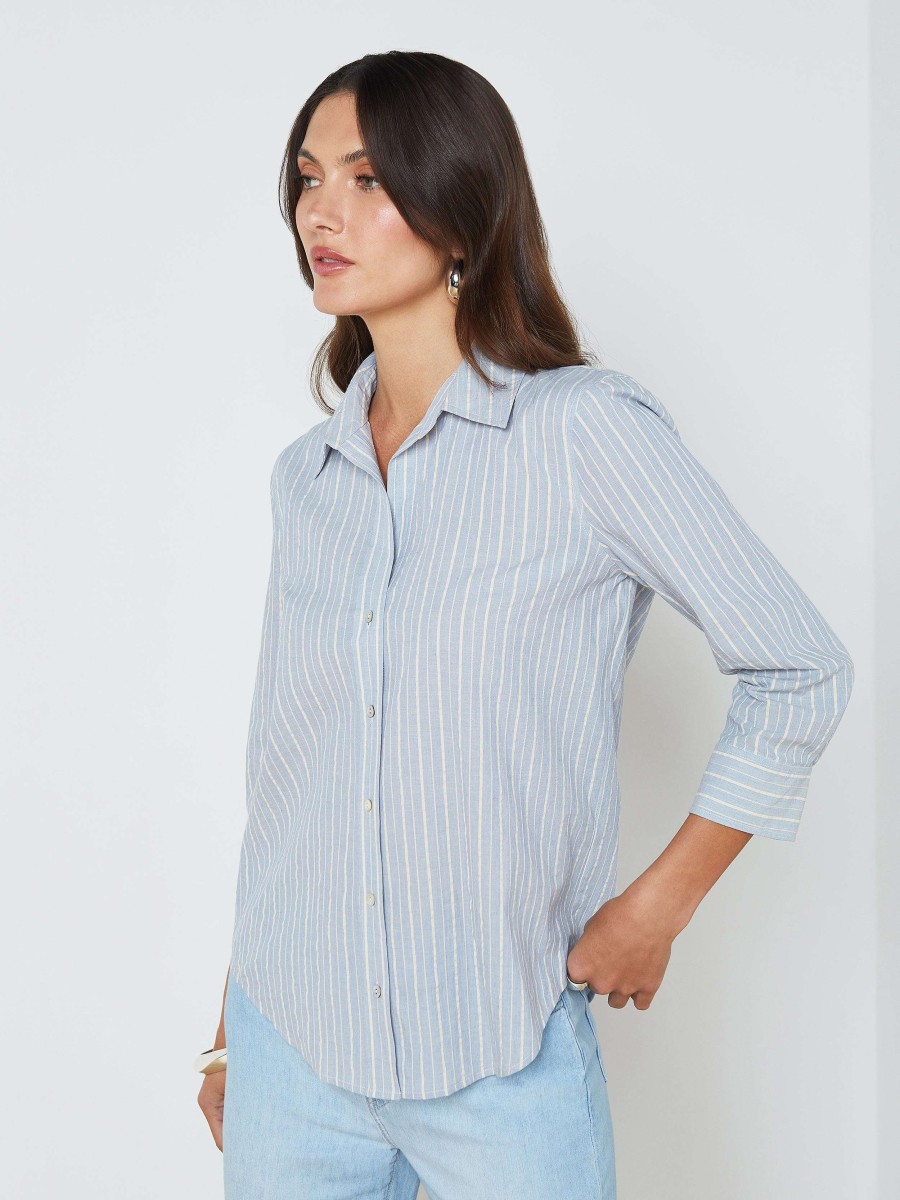 Wholesale Daniella Striped Blouse Blouses & Tops