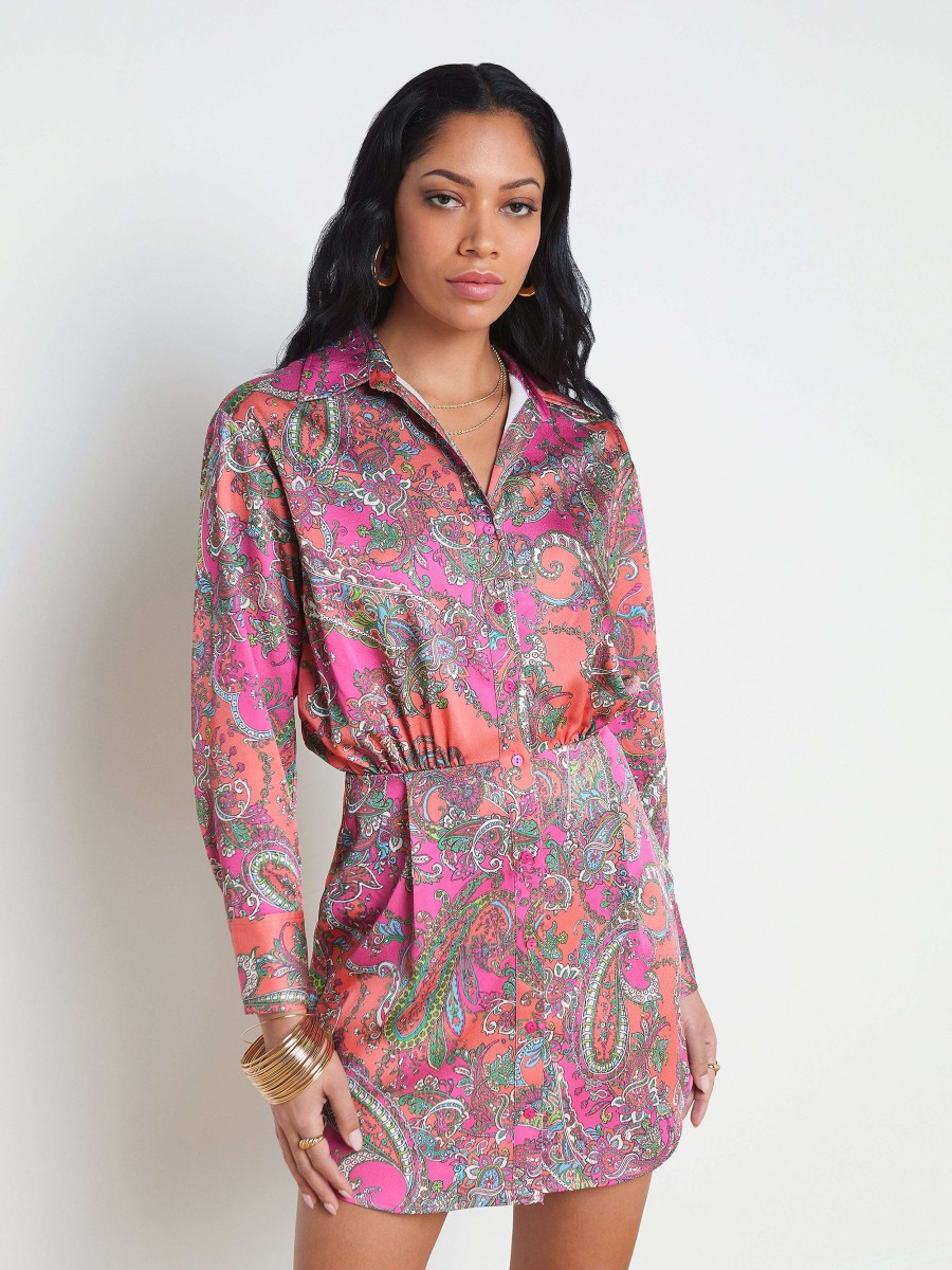 Clearance Demetria Mini Shirt Dress Dresses & Jumpsuits