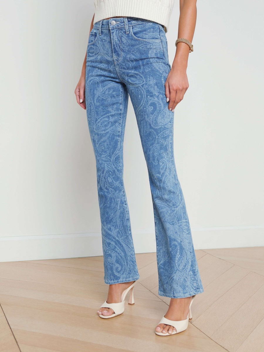 New Stassi Printed Bootcut Jean Flare & Bootcut