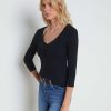 Hot Rowena Cotton Henley Blouses & Tops