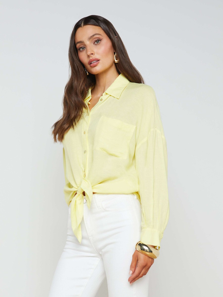 Online Talitha Linen-Blend Blouse Blouses & Tops