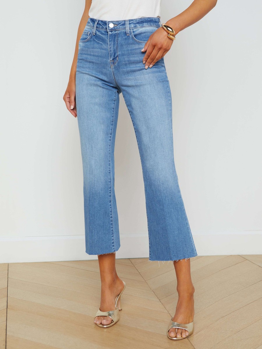 Hot Kendra Cropped Flare Jean Flare & Bootcut