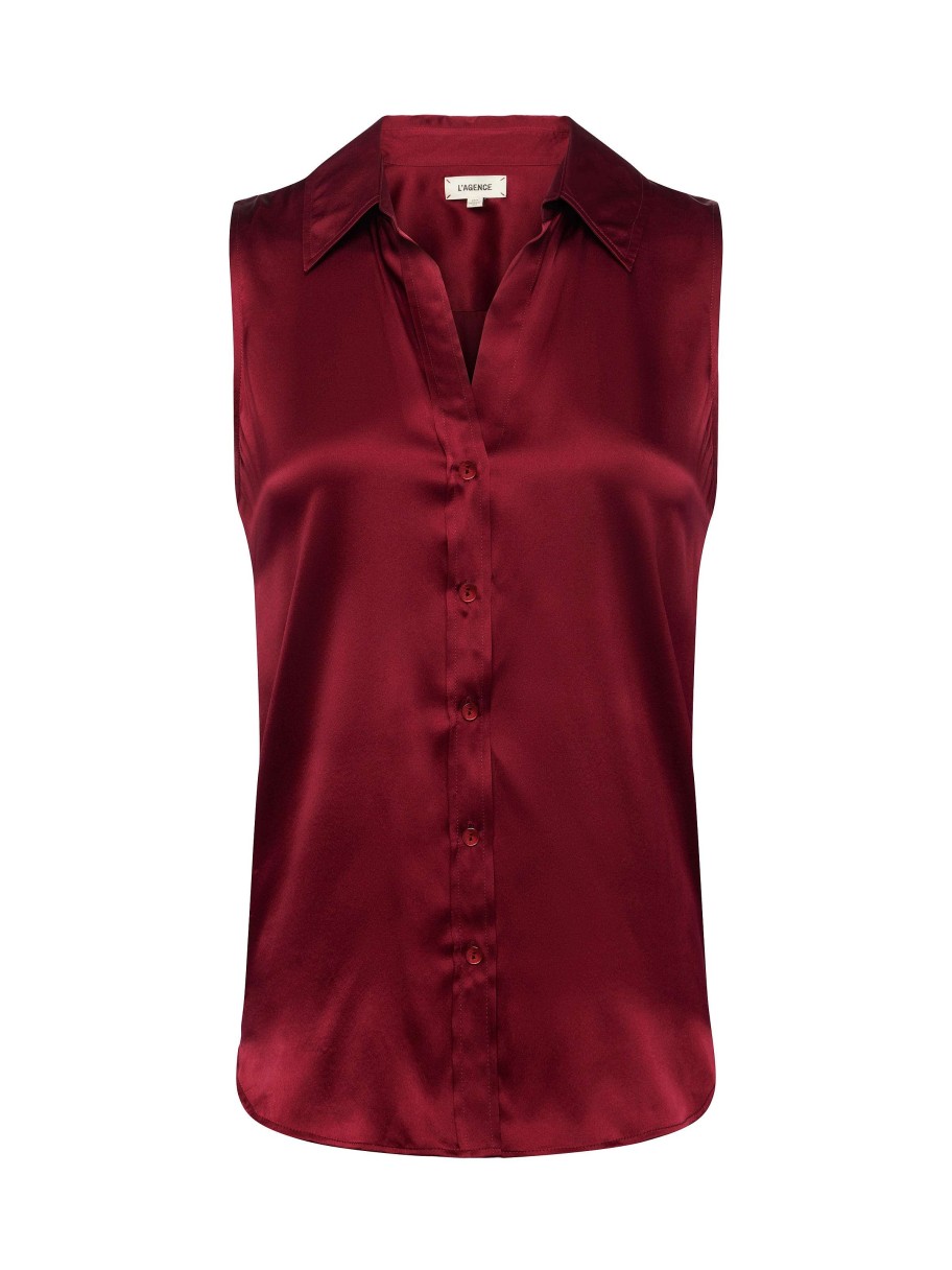 Online Emmy Sleeveless Silk Blouse Blouses & Tops