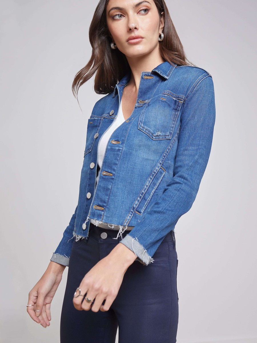 Wholesale Janelle Denim Jacket Blazers & Jackets