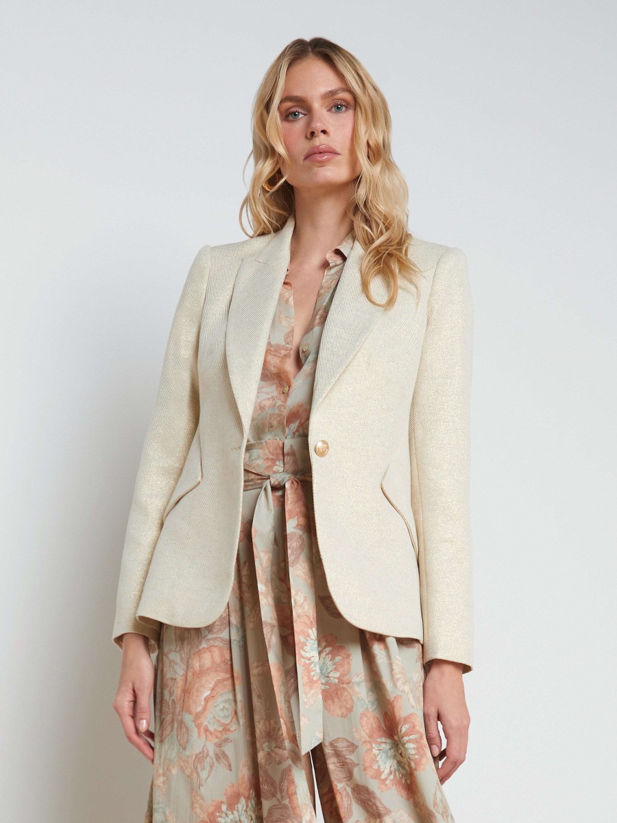 Wholesale Chamberlain Linen-Blend Blazer Blazers & Jackets