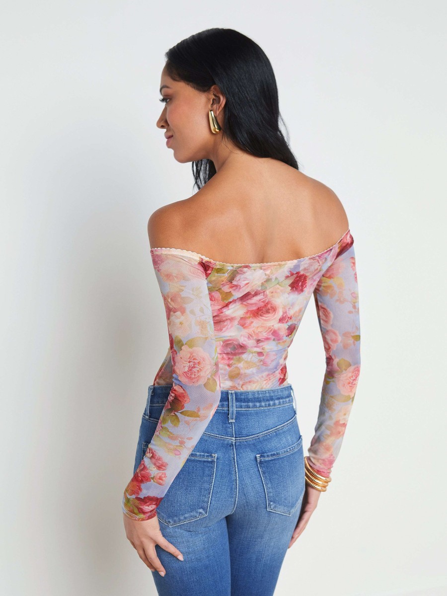 Hot Peonie Off-The-Shoulder Bodysuit Blouses & Tops