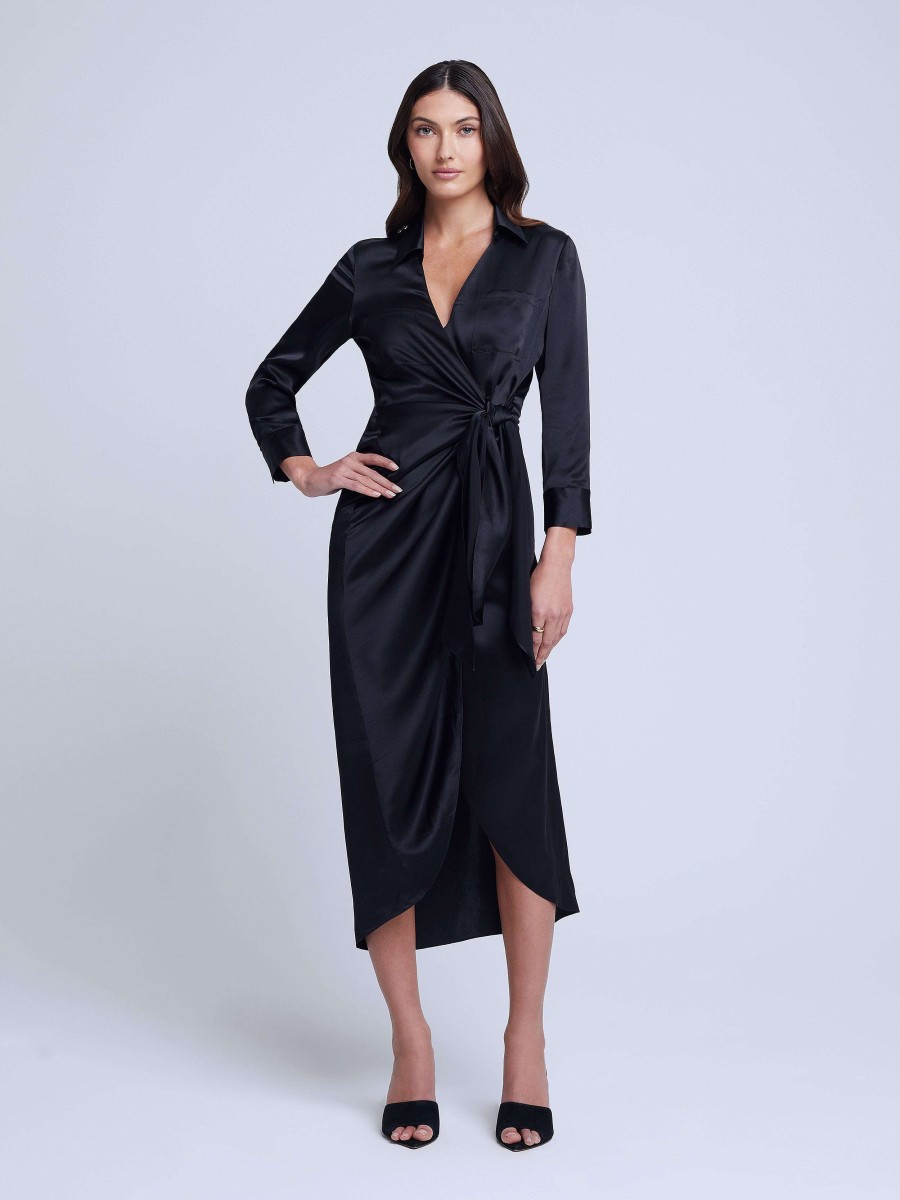 Wholesale Kadi Silk Wrap Dress Dresses & Jumpsuits