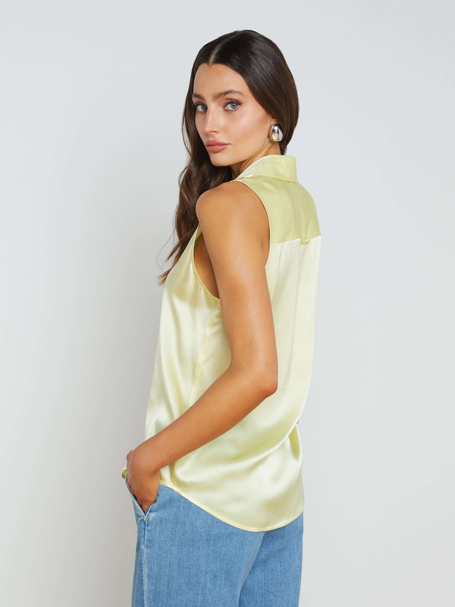 Clearance Emmy Sleeveless Silk Blouse Blouses & Tops