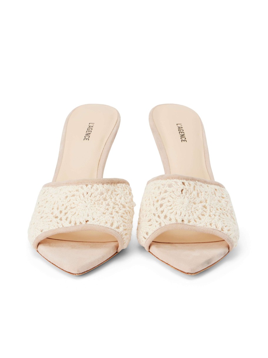 New Armande Crochet Mule Heels & Pumps