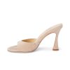 Clearance Avery Suede Peep-Toe Mule Heels & Pumps