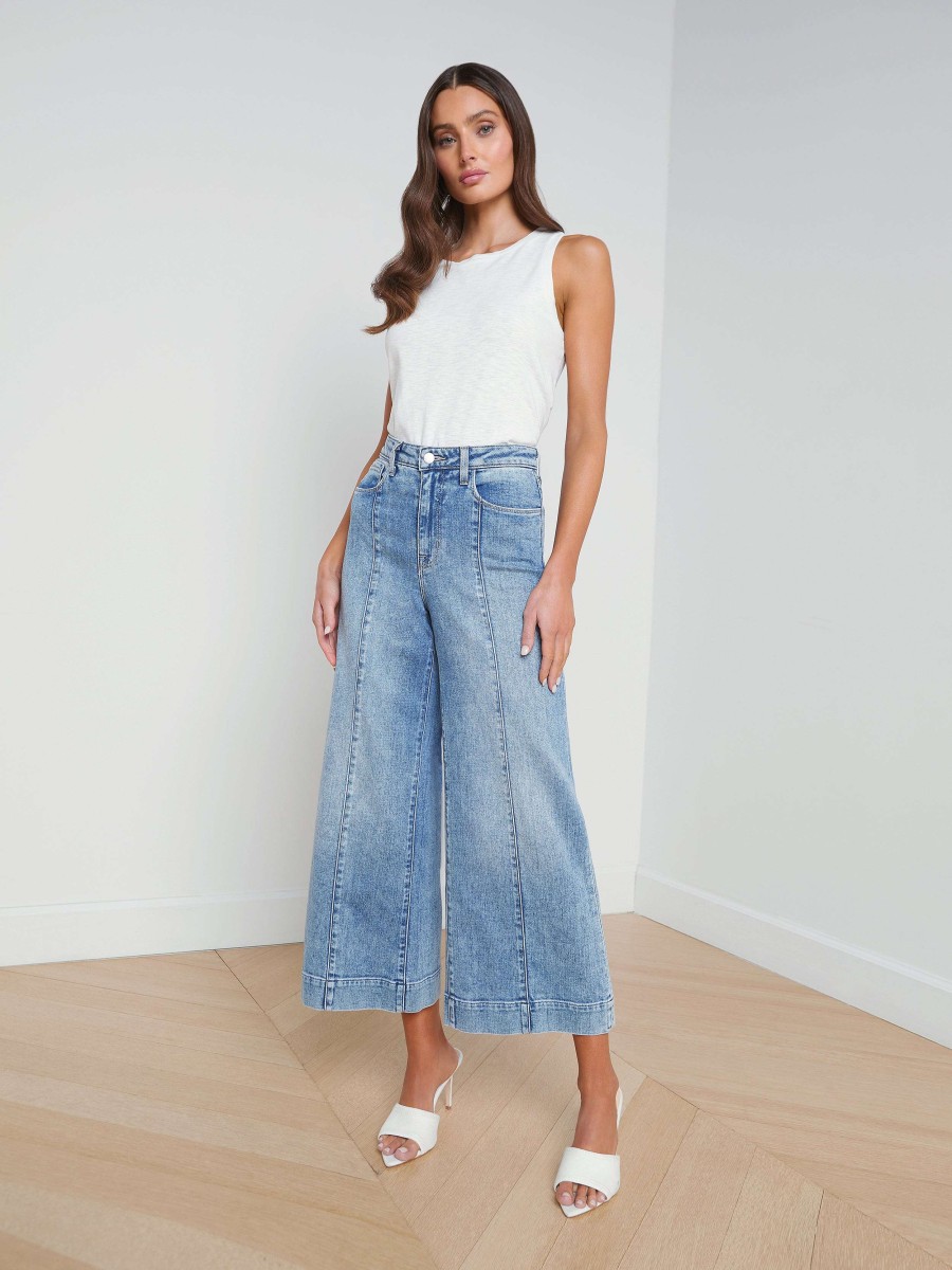 Clearance Houston Center Seam Wide-Leg Jean Flare & Bootcut