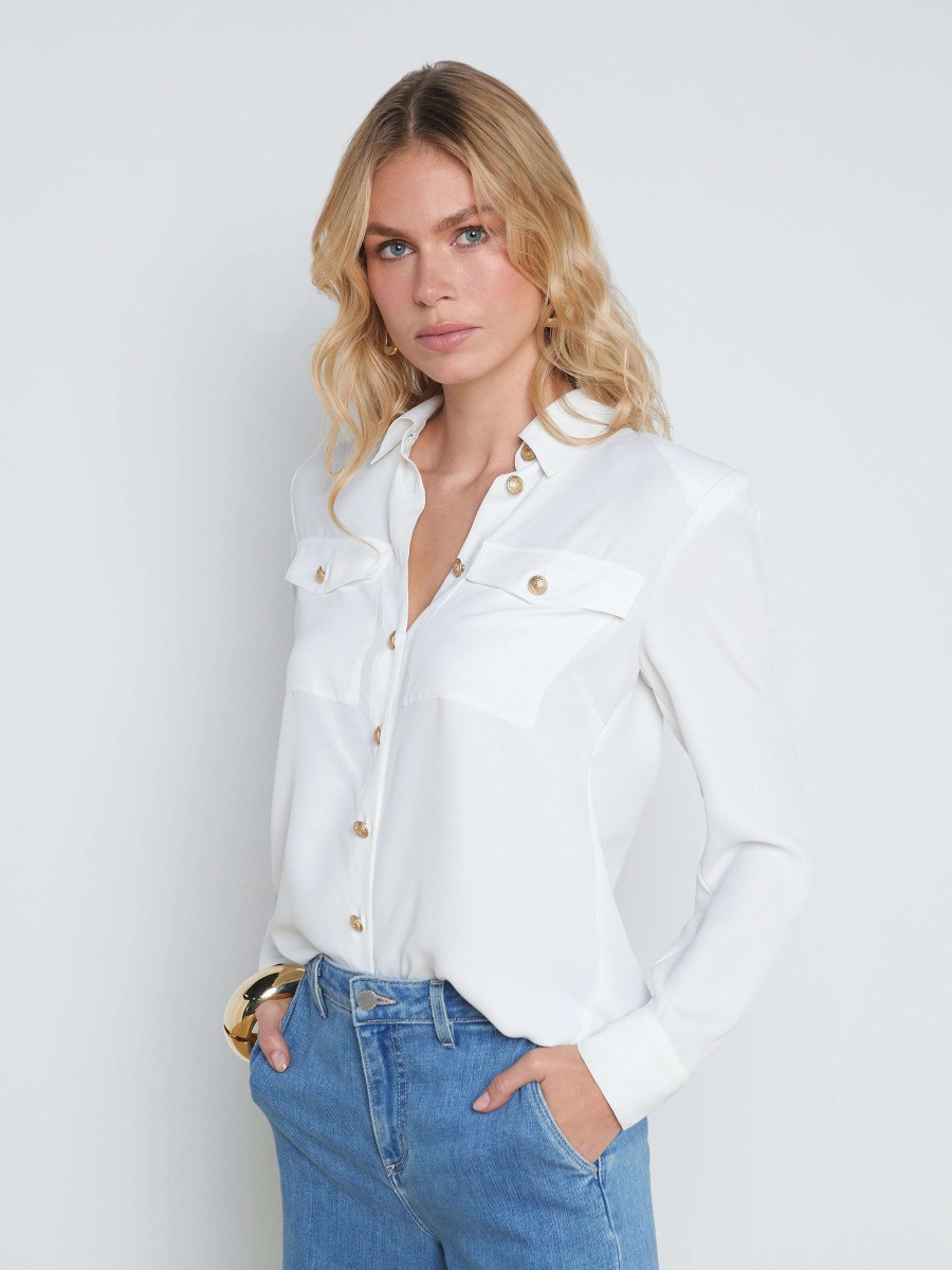 Hot Maisy Cargo Pocket Shirt Blouses & Tops