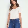 Online Dana Scoopneck Cropped Tee Tees