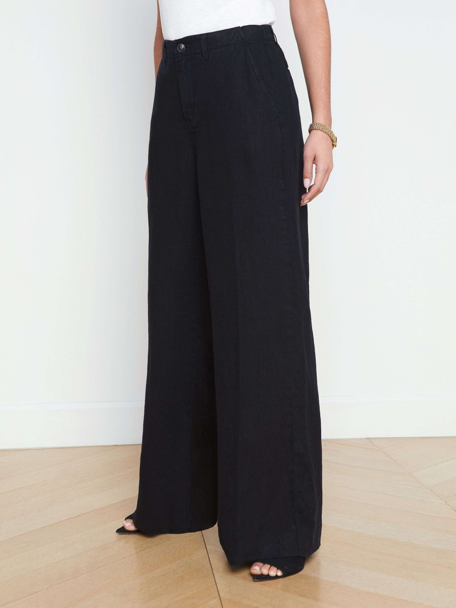 Online Brie Linen Wide-Leg Pant Pants, Shorts & Skirts