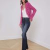 Hot Azure Fringe Cardigan Blazer Blazers & Jackets