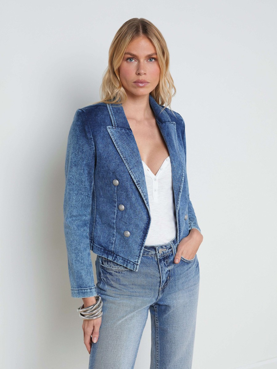 Online Wayne Denim Blazer Blazers & Jackets