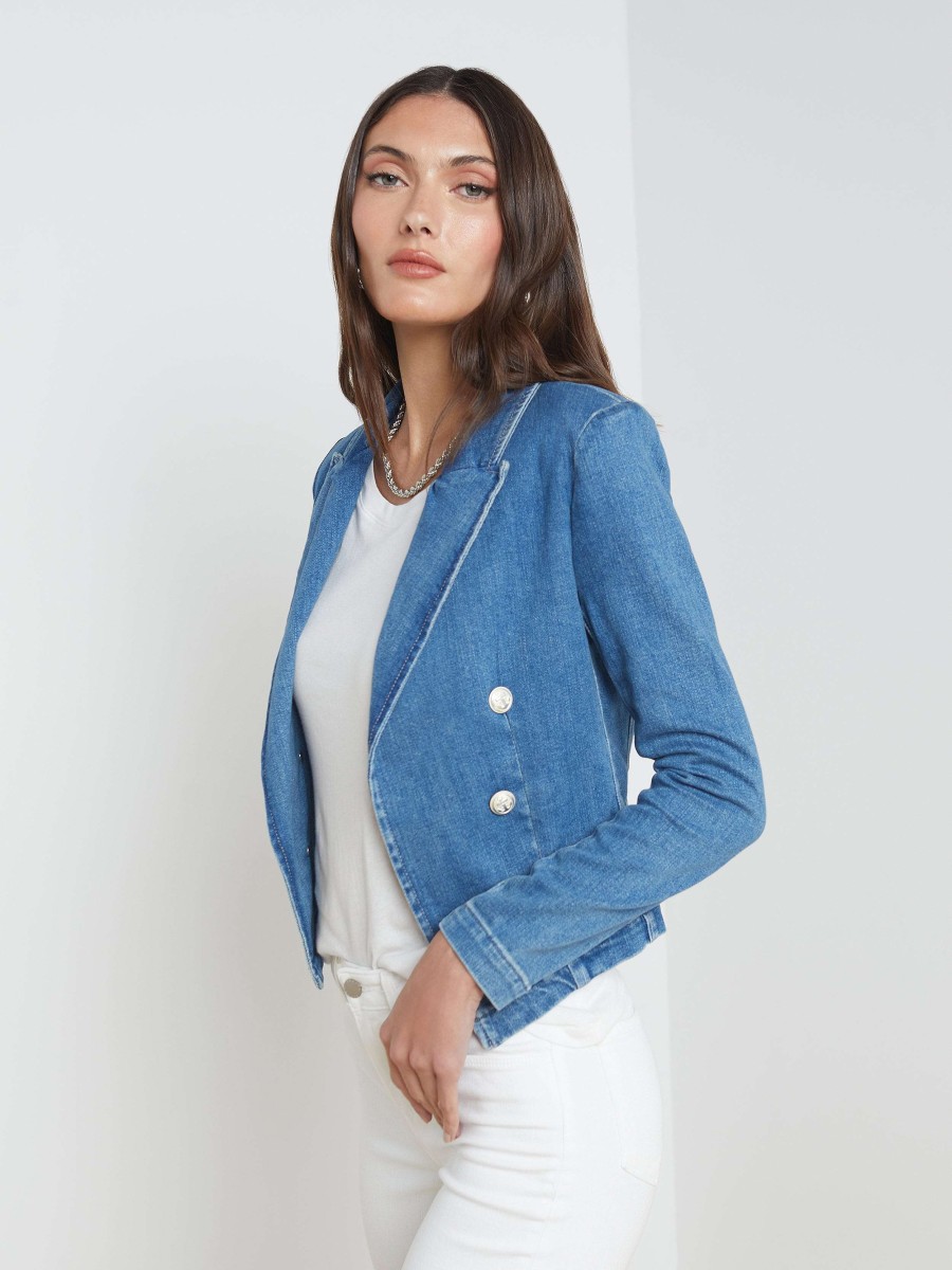 Clearance Wayne Denim Blazer Blazers & Jackets