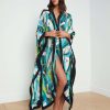 Clearance Kara Silk-Blend Kimono Cover-Up Swimwear