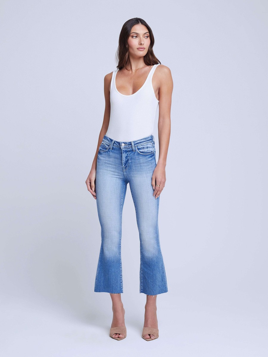 Hot Kendra Cropped Flare Jean Flare & Bootcut