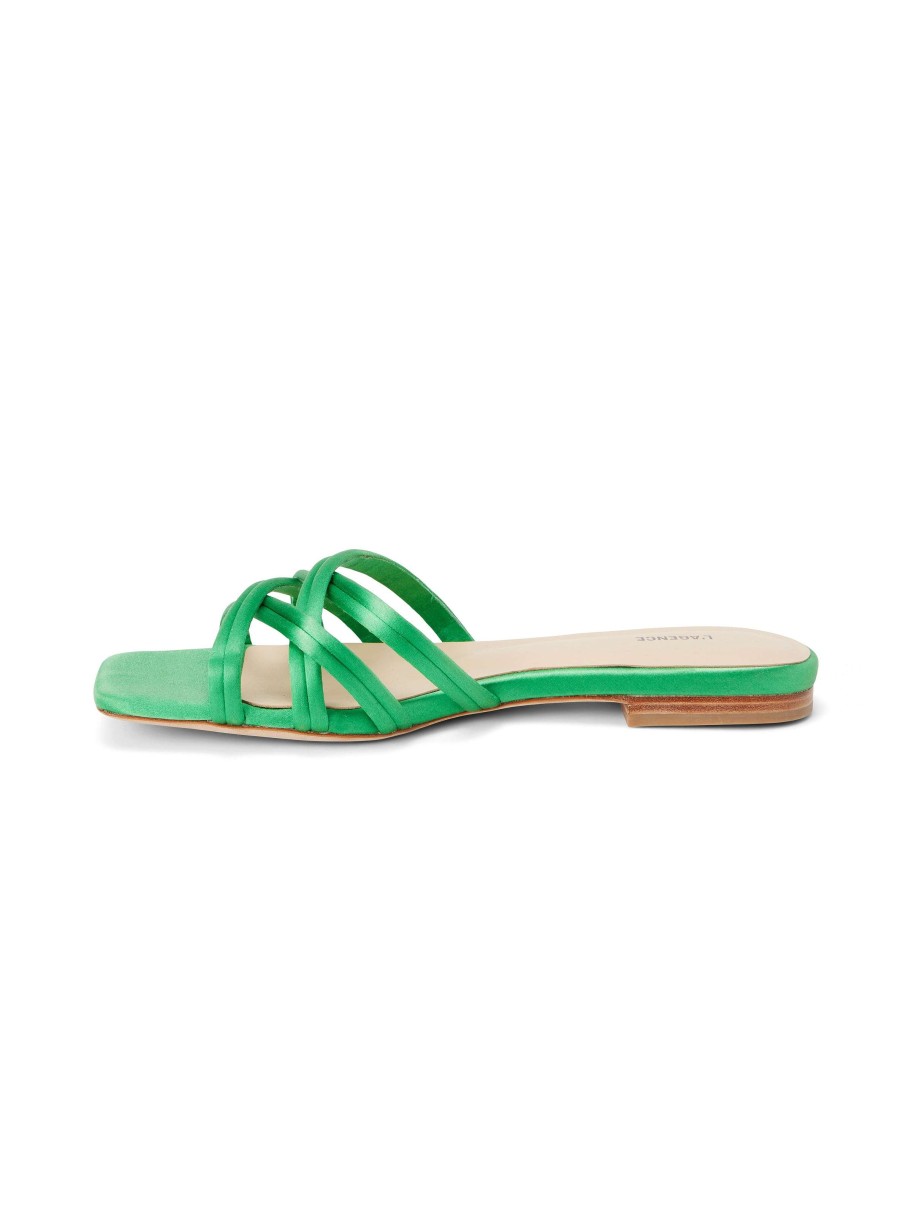 Best Abelle Satin Flat Sandal Sandals & Wedges