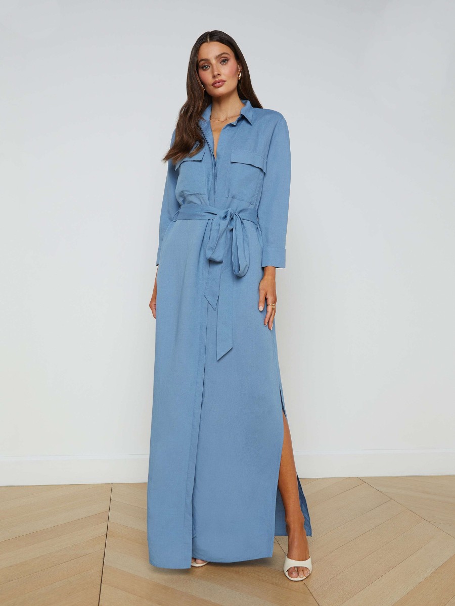 Best Cameron Linen-Blend Shirt Dress Dresses & Jumpsuits