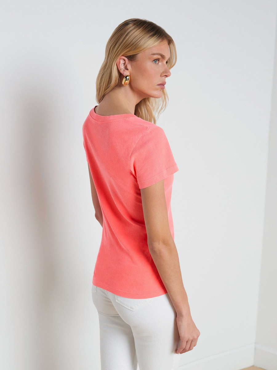 Clearance Becca Cotton V-Neck Tee Tees